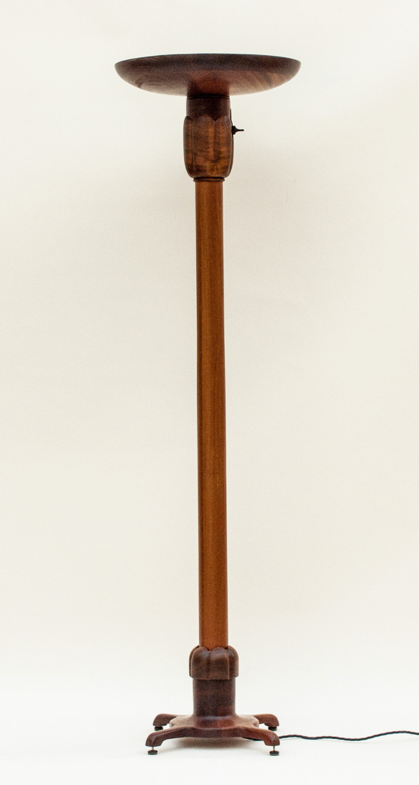 Mahogany Torchiere